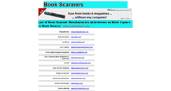 Desktop Screenshot of bookscanners.biz